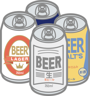 缶ビール4本